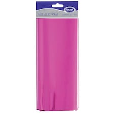 County Metallic Tissue , Cerise, 4 Sheets each 75cm x 50cm