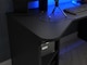 image 6 of Tezaur Curved Black Gaming Desk with Colour Changing LED