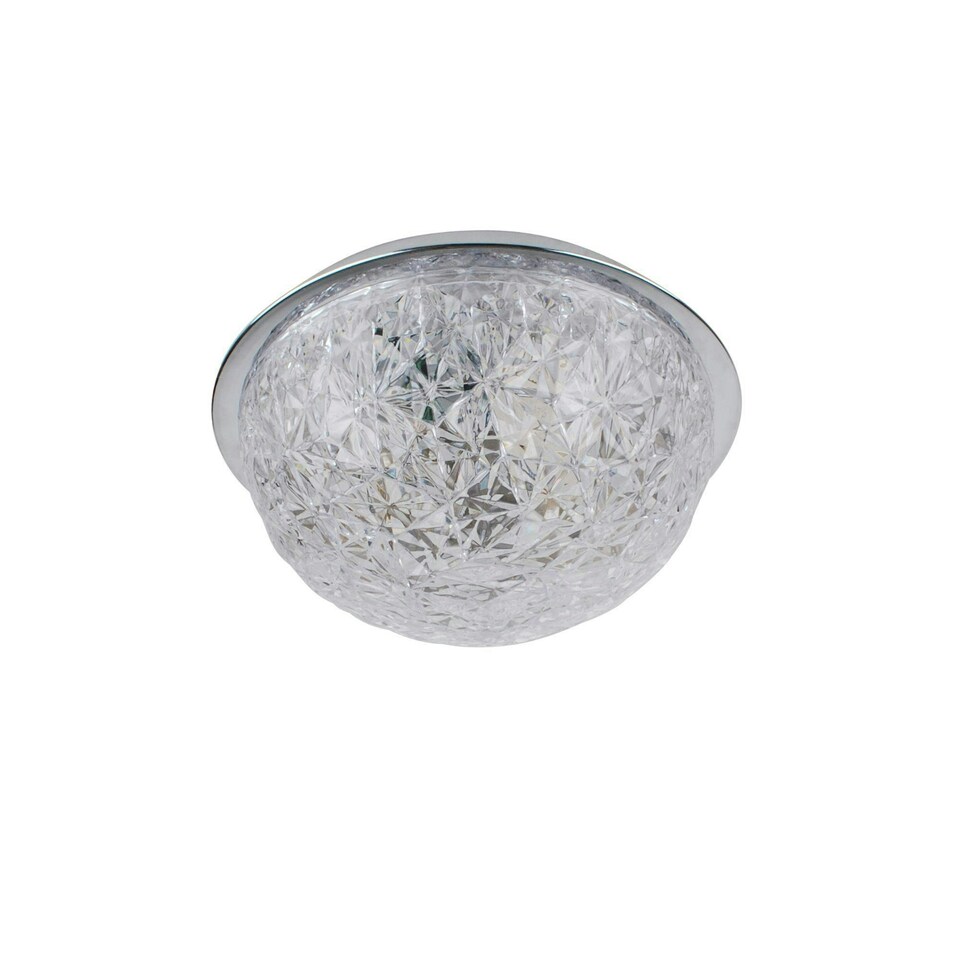 image 1 of Donte Polished Chrome & Acrylic LED Flush Ceilling Light Small