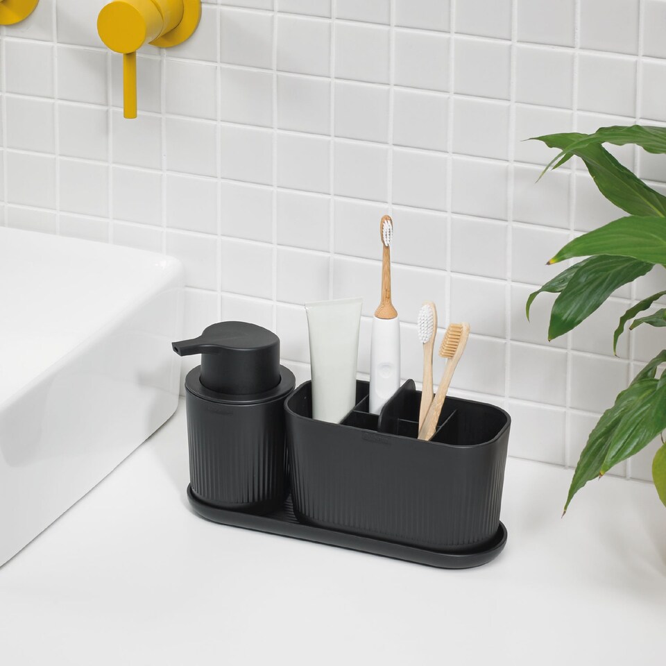 image 1 of ReBorn Recycled Bathroom Tray Black