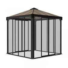 Gazebo Ledro 3000 Closed - Polycarbonate - Acrylic - L295 x W295 x H276 cm - Grey
