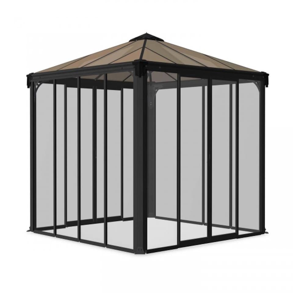 image 1 of Gazebo Ledro 3000 Closed - Polycarbonate - Acrylic - L295 x W295 x H276 cm - Grey