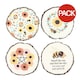 image 1 of Something Different Summer Solstice Wood Coaster Set (Pack of 4) - Multicoloured - One Size