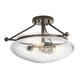 image 1 of Kichler Belle 3 Light Semi-Flush Mount Olde Bronze