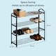 image 8 of 4 or 5 Tier Shoe Storage Rack Footwear Stand Shelf Hallway Entryway Organiser | Black