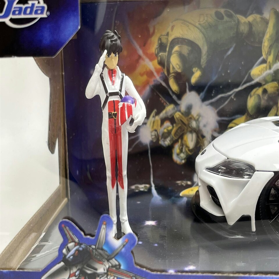 image 1 of Robotech Rick Hunter Figure and 2020 Toyota Supra 1:24 Scale Jada 33685 253255050