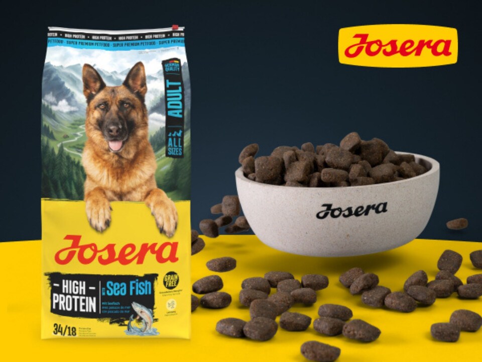 image 1 of Josera High Protein Adult Sea Fish complete dry food | For active, working and sporting dogs | Grain-free | Lots of meat | Herbs & Fruits | 3kg