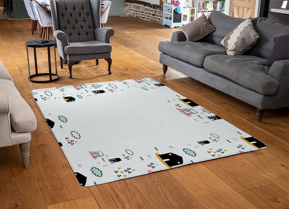 image 1 of Scandy Doodle Designer Rug | Multi