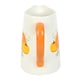 image 2 of Something Different Autumn Ceramic Pumpkin Flower Jug - White/Orange - One Size