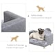 image 8 of PawHut Dog Sofa Pet Lounge Bed w/ Anti-slip Legs for Small-Sized Dogs - Grey