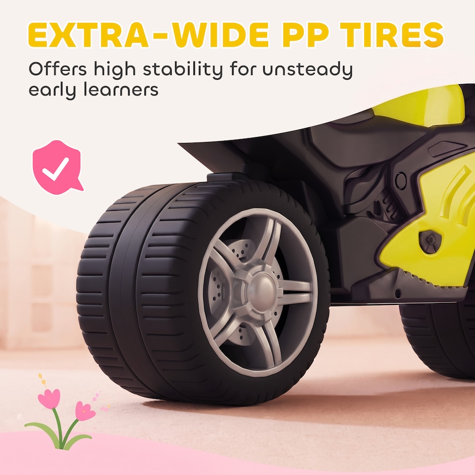 image 1 of AIYAPLAY Balance Bike for 18-36 Months with Music Extra-Wide Wheels Green