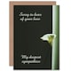 image 1 of Bereavement Lily Flower Sympathy Card