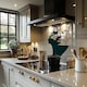 image 2 of Elegant silhouette Designer Splash Back | White