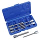 image 1 of Metric MM Long Allen Hex Key Sockets 3mm - 10mm 7pc Set 3/8" Drive