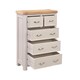 image 2 of Bologna Painted 2 Over 3 Chest of Drawers - L40 x W85 x H100 cm