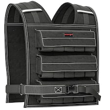 30KG Adjustable Weighted Vest with 30 Metal Weights, Running Weight Vest 