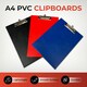 image 7 of Janrax A4 Black PVC Single Clipboard