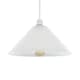 image 4 of ValueLights Pair of - Frosted White Tapered Ceiling Pendant Shades - Bulbs Included