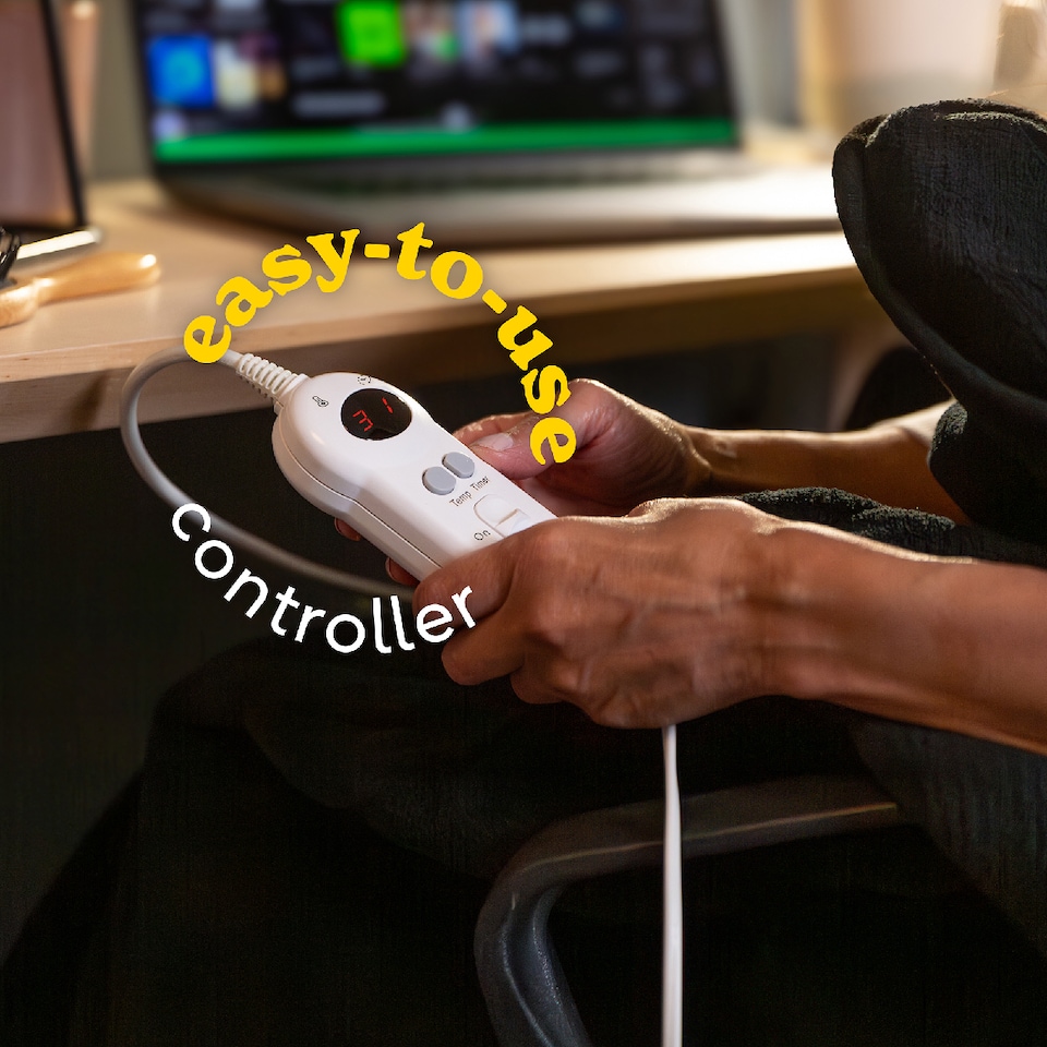 image 1 of Russell Hobbs RHHT1004BLA Electric Blanket Black Heated Throw Microfleece