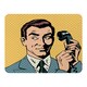 image 1 of Male businessman talking on the phone style pop art retro (Blanket)