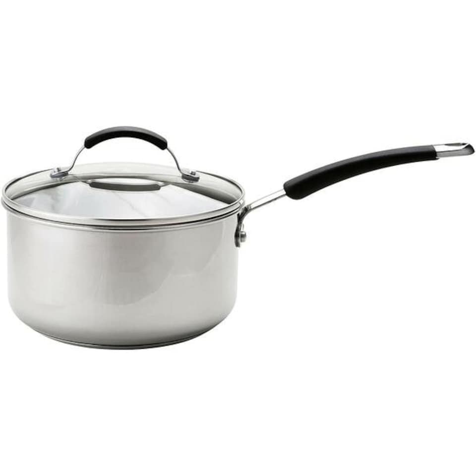 image 1 of Meyer 5 Piece Stainless Steel Induction Non-Stick Pan Set