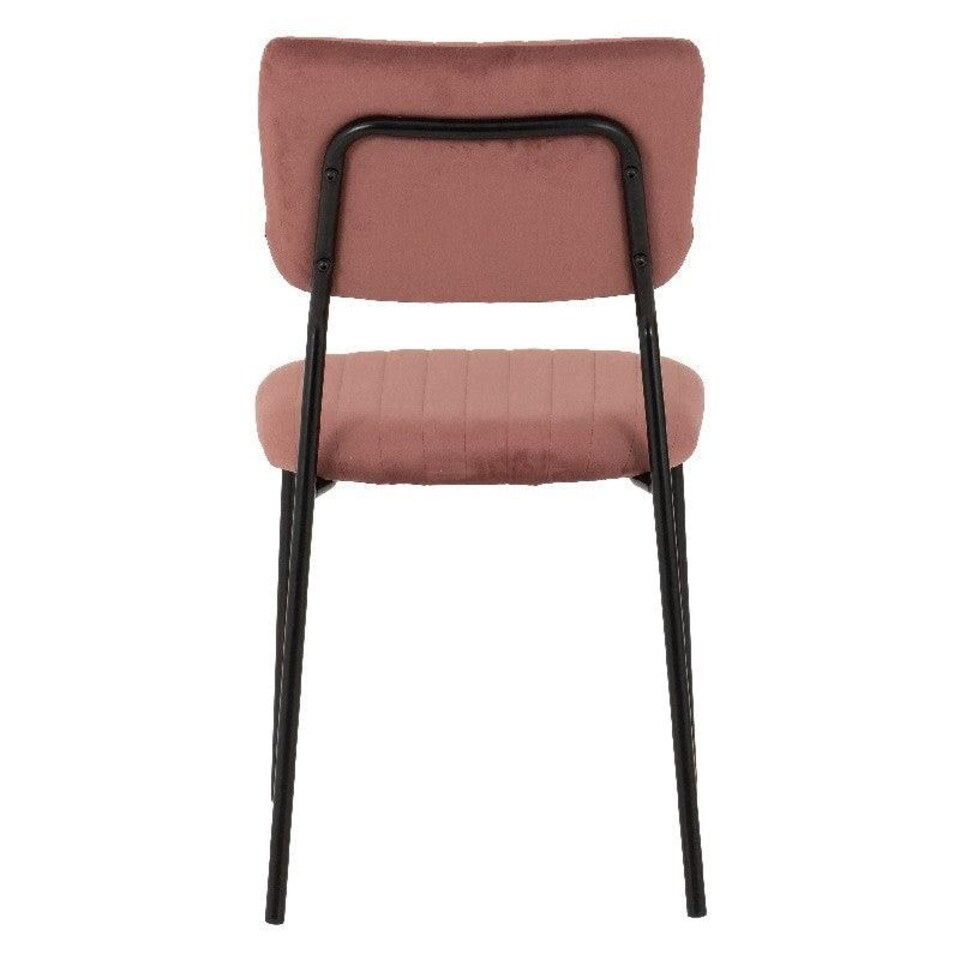 image 1 of Set of 4 Sheldon Velvet Chairs Pink