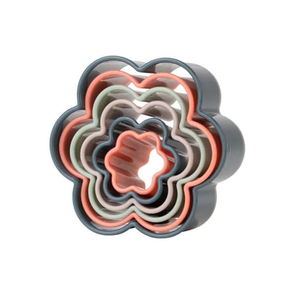 image 1 of Fusion Twist Flower Cookie Cutters Assorted Multicoloured