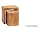 image 2 of Toko Light Mango Cubed Nest of 2 Tables - Solid Mango Wood - L35 x W51 x H55 cm