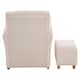 image 3 of Premier Kids Pink and White Stripe Rocker with Footstool for Kids, Velvet Stool, Adjustable Sofa Footstool, Ergonomic Sofa