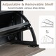 image 6 of COSTWAY Slim Hidden Narrow Shoe Organizer Cabinet with Open Storage-Black