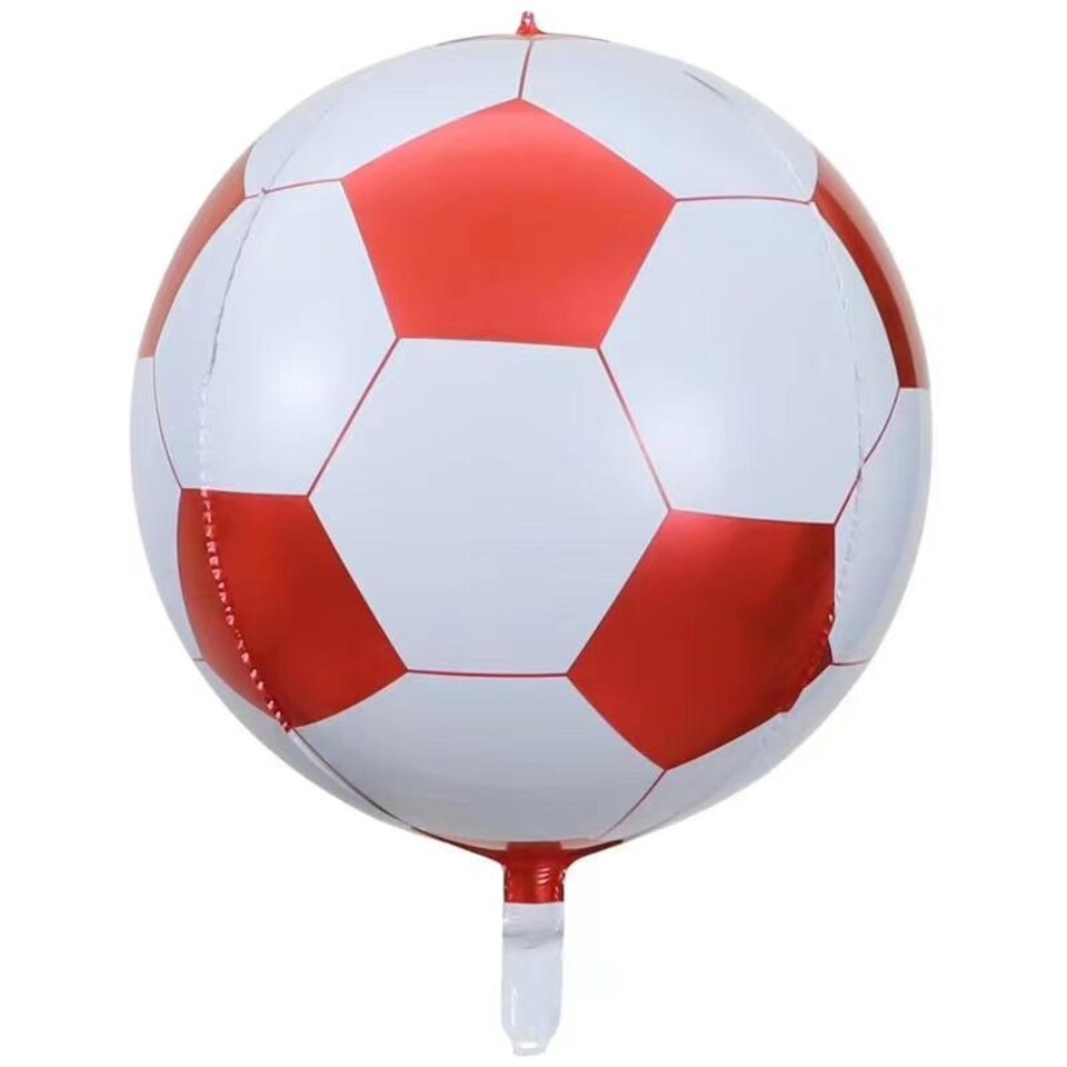 Realmax Football 4D Balloon - Red/White - One Size