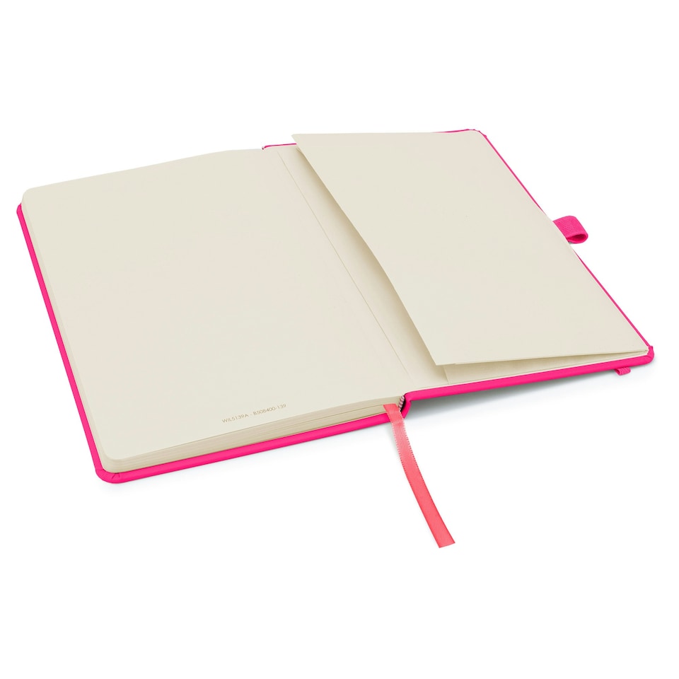 image 1 of Notes London A5 Wilson Lined Page Notebook Neon Pink
