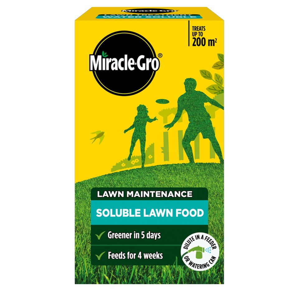 image 1 of Miracle Gro Water Soluble Lawn Food Richer Greener Lawn Feed With Iron 1kg
