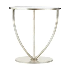 Interiors By Premier Industrial Design Silver Finish Side Table, Versatile Small Table For Livingroom, Everyday Use Lounge Table Silver