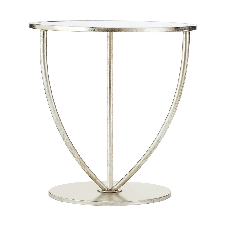 image 1 of Interiors By Premier Industrial Design Silver Finish Side Table, Versatile Small Table For Livingroom, Everyday Use Lounge Table Silver