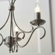 image 5 of Bernice 3 Light Multi Arm Ceiling Pendant Antique Silver, E14