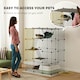 image 7 of PawHut Four-Tier Indoor Cat Cage, DIY Cat Playpen with Hammock, Ramps