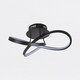 image 4 of Set of 2 Matt Black LED Loop Ceiling Lights | Black | White | 2
