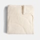 image 2 of OHS Tufted Contour Throw Teddy Fleece Blanket Winter Soft Warm Bedspread - 180 x 200cm | White | Ivory