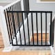 image 8 of Safetots Simply Secure Wooden Gate, 72cm - 79cm, Black, Wooden Stair Gate, Screw Fit Baby Gate, Safety Barrier
