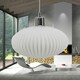 image 5 of First Choice Lighting Set of 2 Baton White Ribbed Glass Easy Fit Pendant Shades White