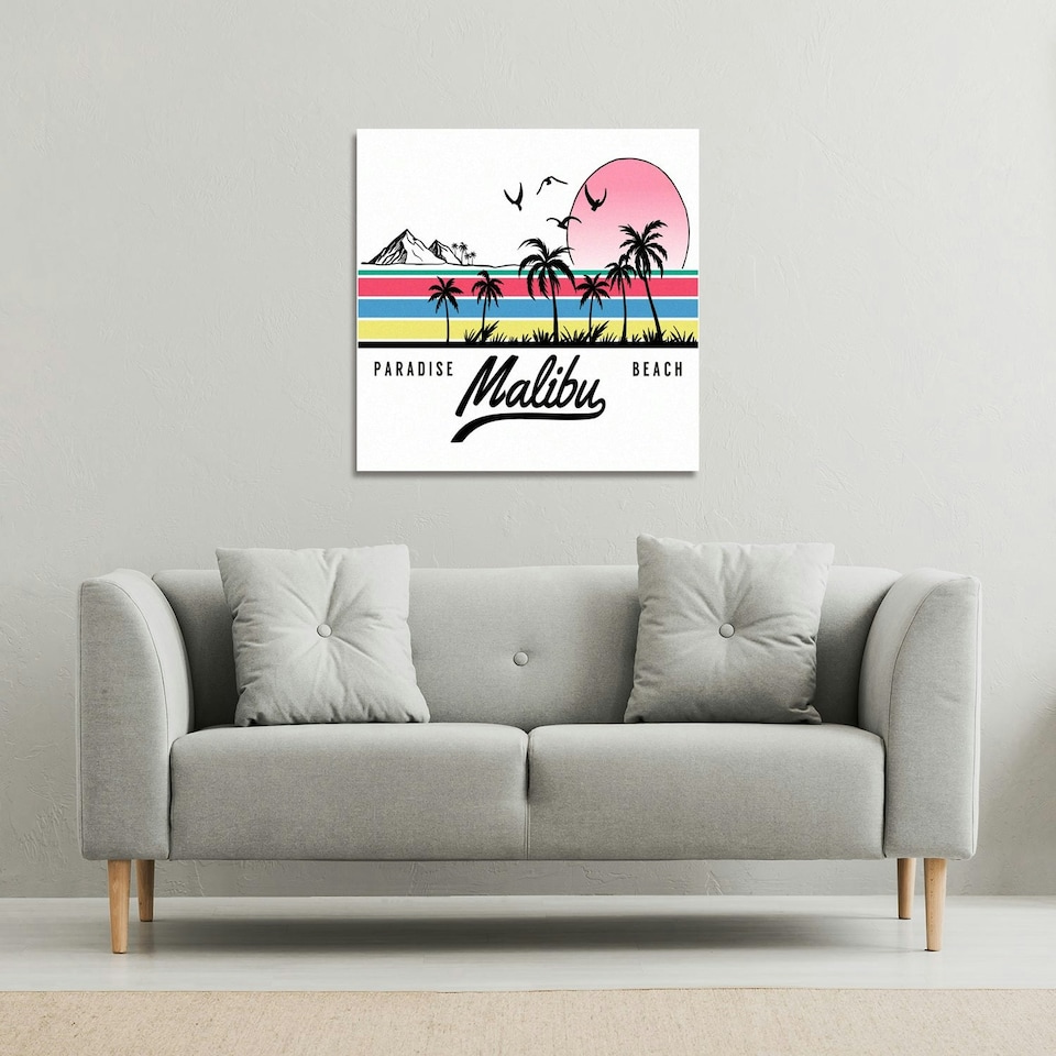 image 1 of Malibu (Canvas Print) 77 x 77 x 4cm