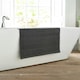 image 1 of Romeo Absorbent 1500gsm Bath Mat - Soft Bathroom 50x80cm Mat | Grey | Charcoal | 50 x 80cm