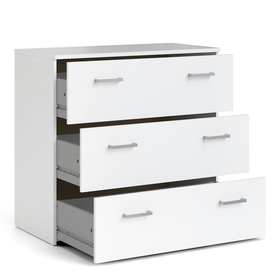 image 1 of Space Chest of 3 Drawers in White