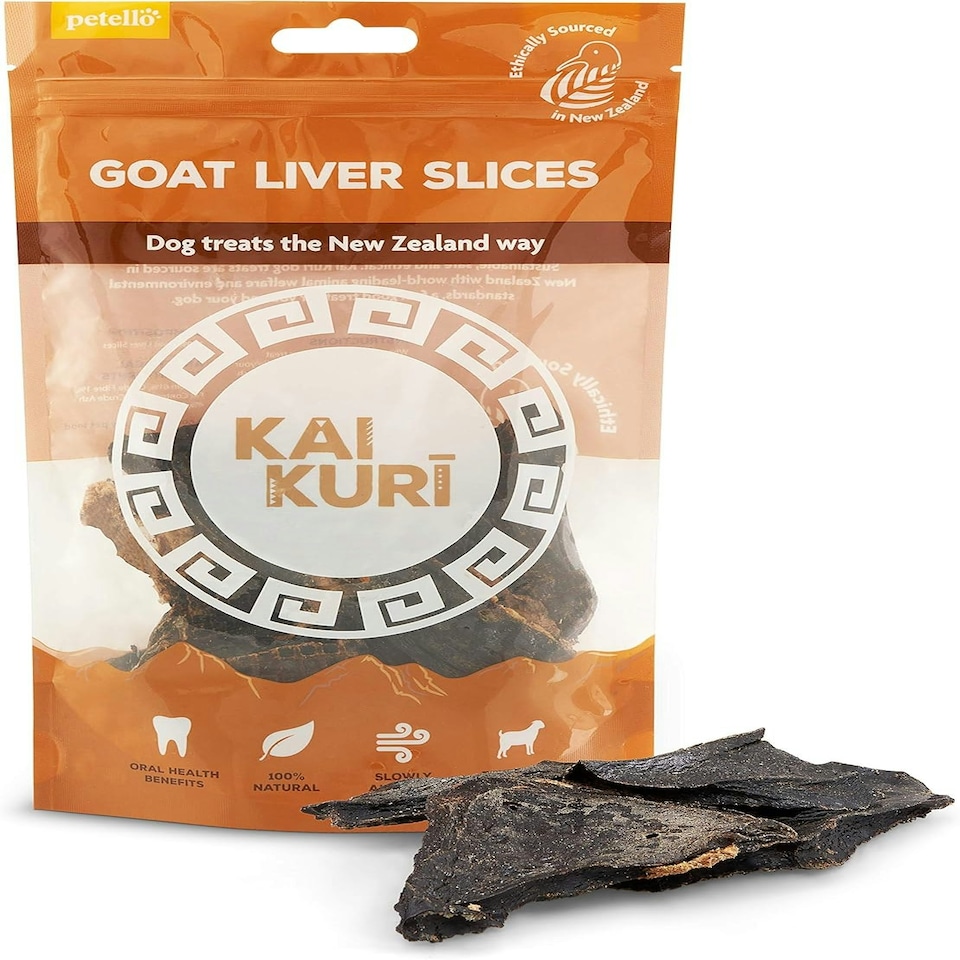 image 1 of Kai Kuri Goat Liver Slice - Air-Dried, Free-Range, High Protein, 100% Natural, Low Fat - Dog Treat 100g