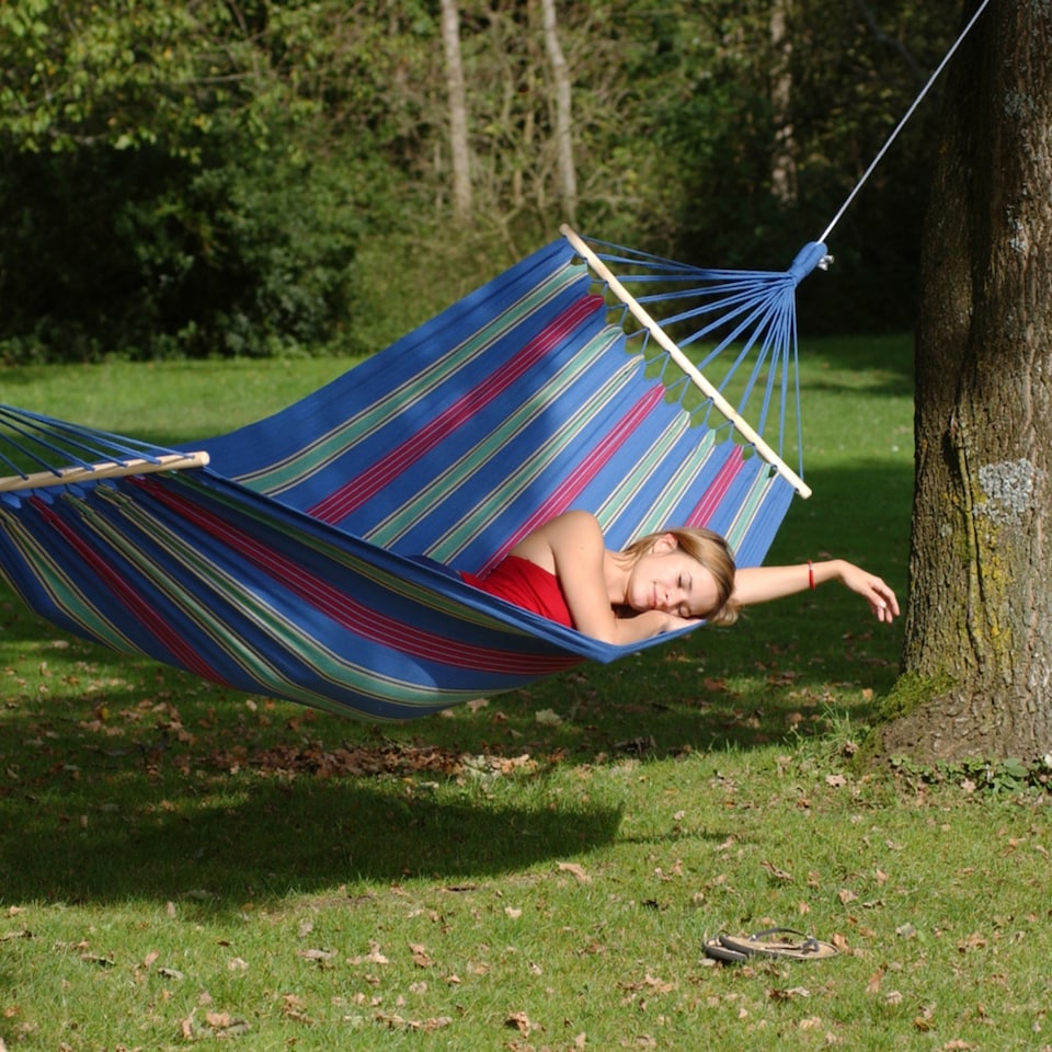 image 1 of Aruba Single Spreader Bar Hammock Juniper