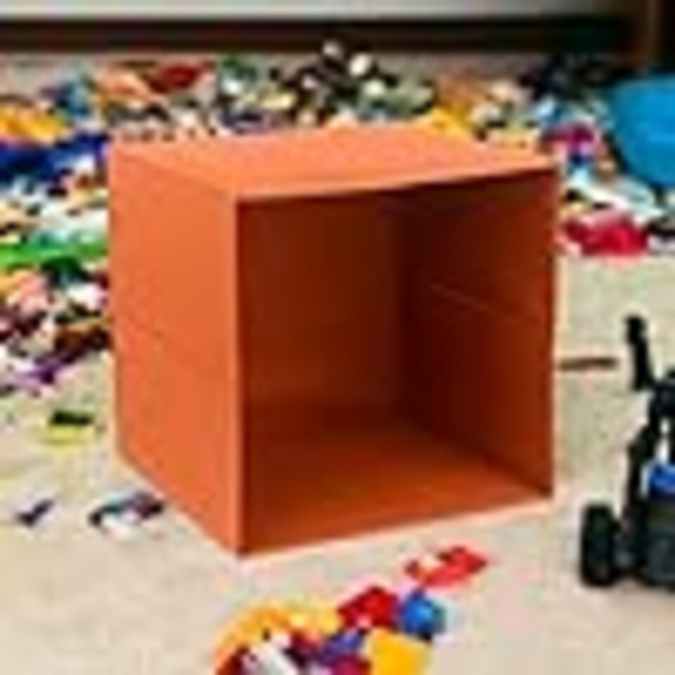 image 1 of 6 Pcs Foldable Fabric Cube Storage Boxes Collapsible Folding Box | Multi | One of Each | 6