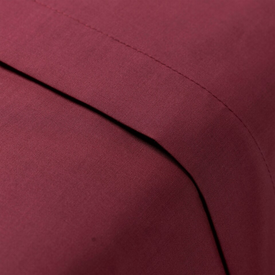 Charlotte Thomas Poetry Plain Dye Plain Polycotton Flat Sheet Burgundy - 178 x 254cm