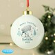 image 2 of Personalised Winter Explorer First Christmas Tiny Tatty Teddy Bauble