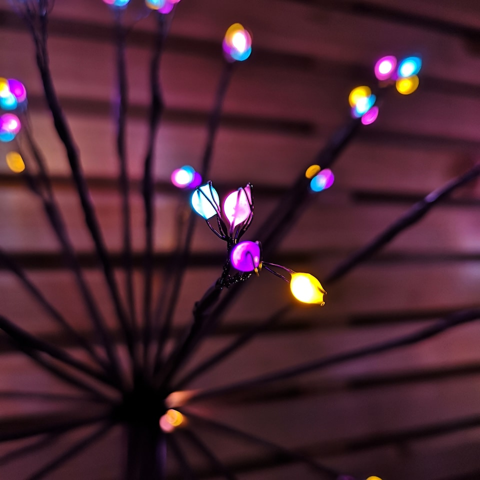 image 1 of Set of 4 1m Sputnik Path Finder Christmas Lights Decoration with Rainbow LEDs